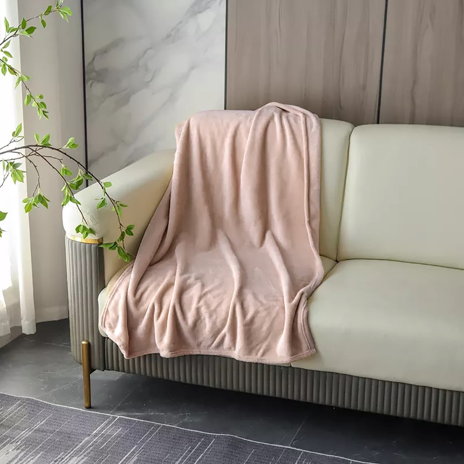 Classic living coral fleece comforter 2025