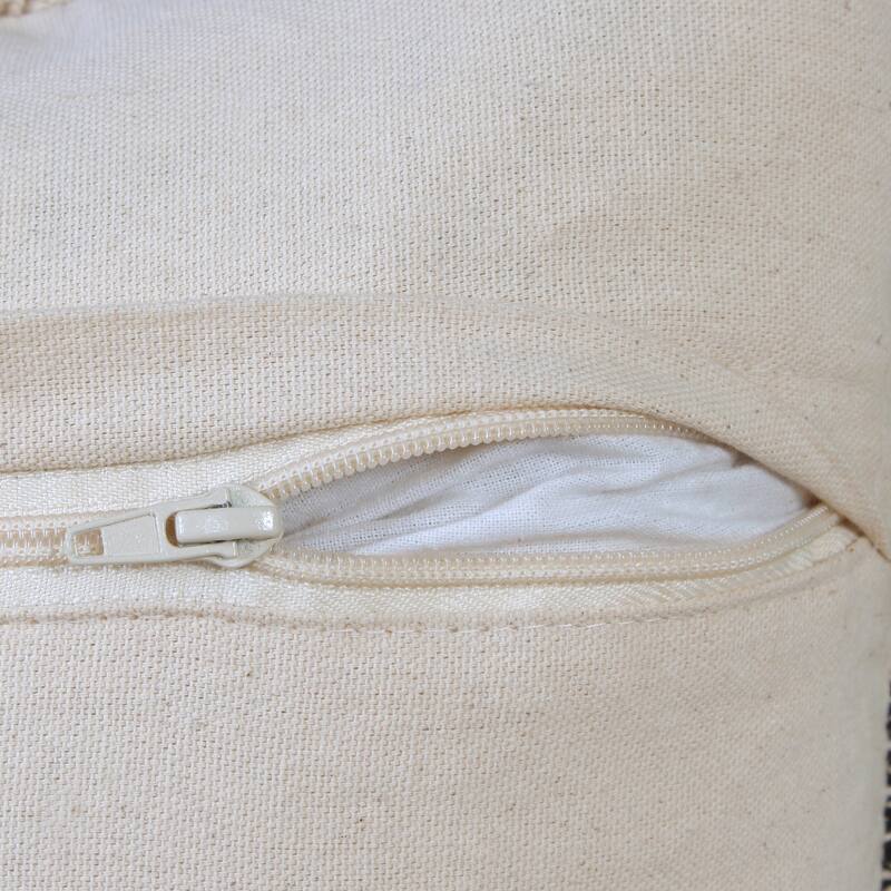 Sevita Contemporary Textured Diamond Cotton Throw Pillow