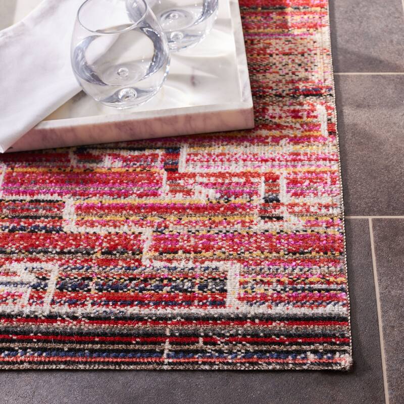 SAFAVIEH Montage Trine Indoor/ Outdoor Waterproof Patio Backyard Rug