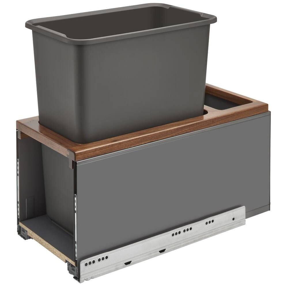 Rev-A-Shelf 5LB Series Bottom Mount Single Bin Trash Can - 30 Quart