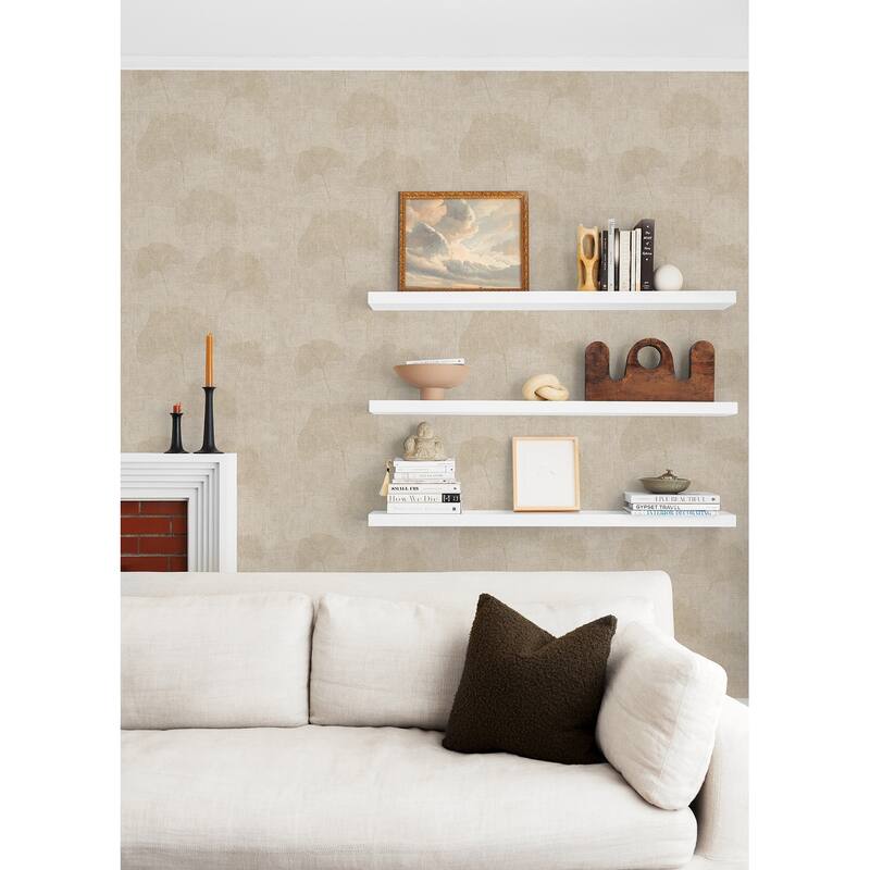Advantage Fairlane Neutral Floral Wallpaper - 20.9in x 396in x 0.025in - 20.9in x 396in x 0.025in