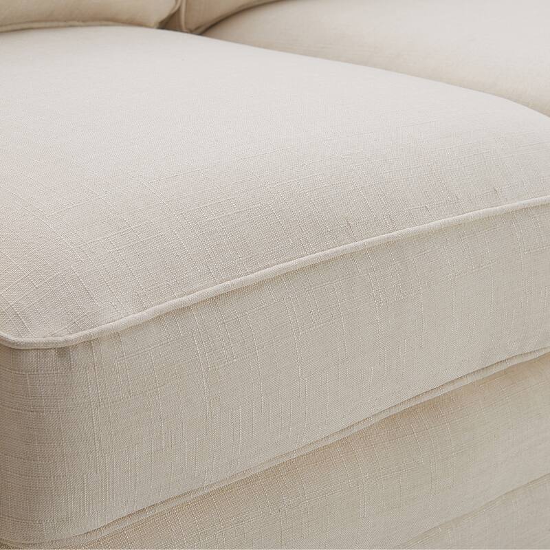 Serta Copenhagen 73" Sofa Couch for Two People, Pillowed Back Cushions and Rounded Arms, Durable Modern Upholstered Fabric