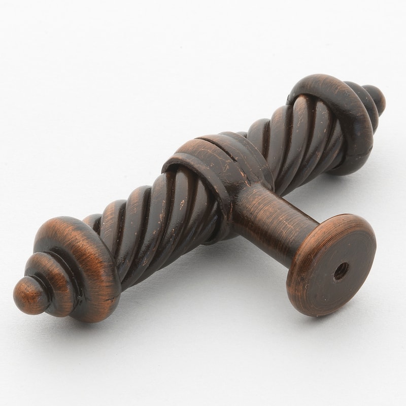 GlideRite Bronze Twisted 3.5-inch Cabinet Drawer Pulls (Set of 10)