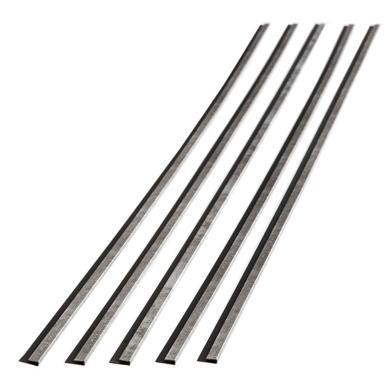 FASÄDE 47 in. Decorative Vinyl J Trim in Crosshatch Silver (5 Pack) - 5 Pack - 5 Pack