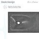 preview thumbnail 8 of 8, Lisse 24” Rectangle Concrete Wall-Mount Bathroom Sink in Dark Grey