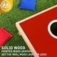 preview thumbnail 7 of 6, 3' x 2' Solid Wood Premium Cornhole Set, Game Boards, Includes Set of 8 All-Weather Corn Hole Toss Bags - 2' x 3'