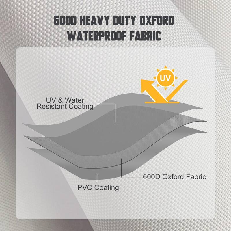 None Durable Outdoor Furniture Cover 600D Oxford Fabric