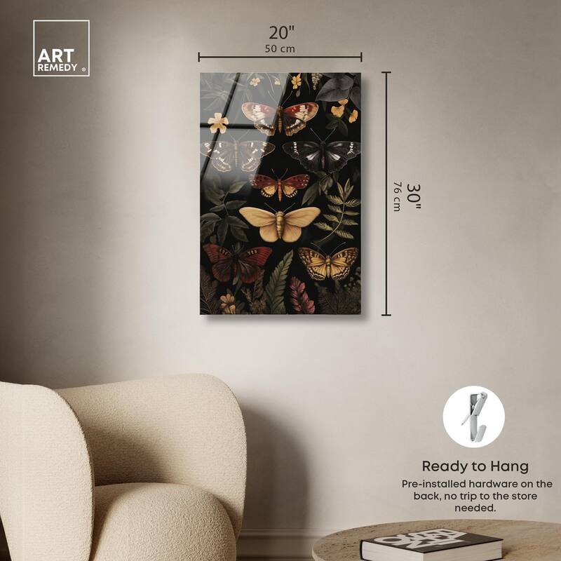 Winged Visitors III Acrylic by Art Remedy, Ready to Hang