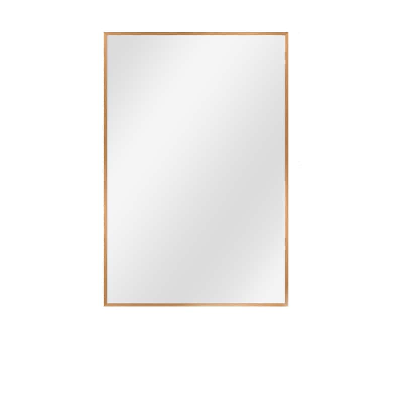 HomeRoots 36" Gold Metal Framed Bathroom Vanity Mirror