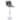 Adjustable Height Bar Stool in Leather Upholstery With White Iron Base Tilbury Collection
