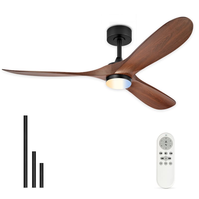 52"or 62" Diammable Ceiling Fan with Light,DC Motor and Remote