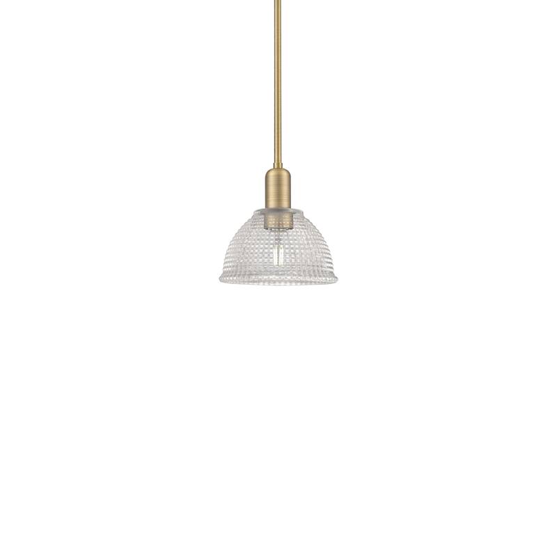 Innovations Lighting 716-1S-9-8 Arietta Pendant Arietta 8" Wide Mini - Brushed Brass / Clear