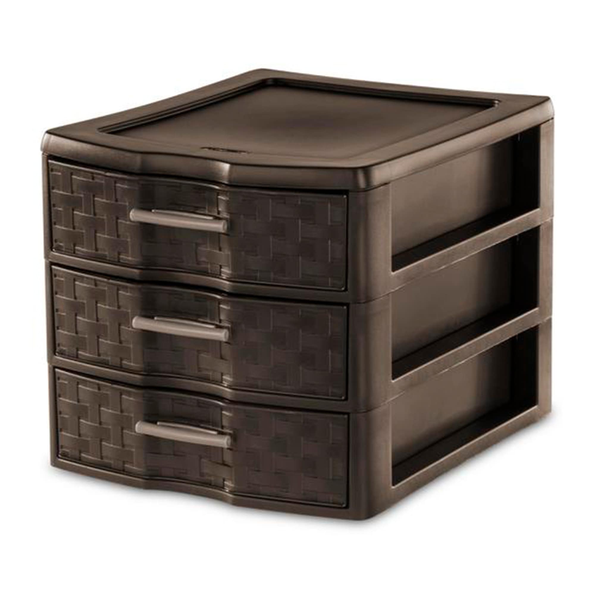 Sterilite Clearview Compact Portable 3 Drawer Storage Organizer Cabinet 8 Pack