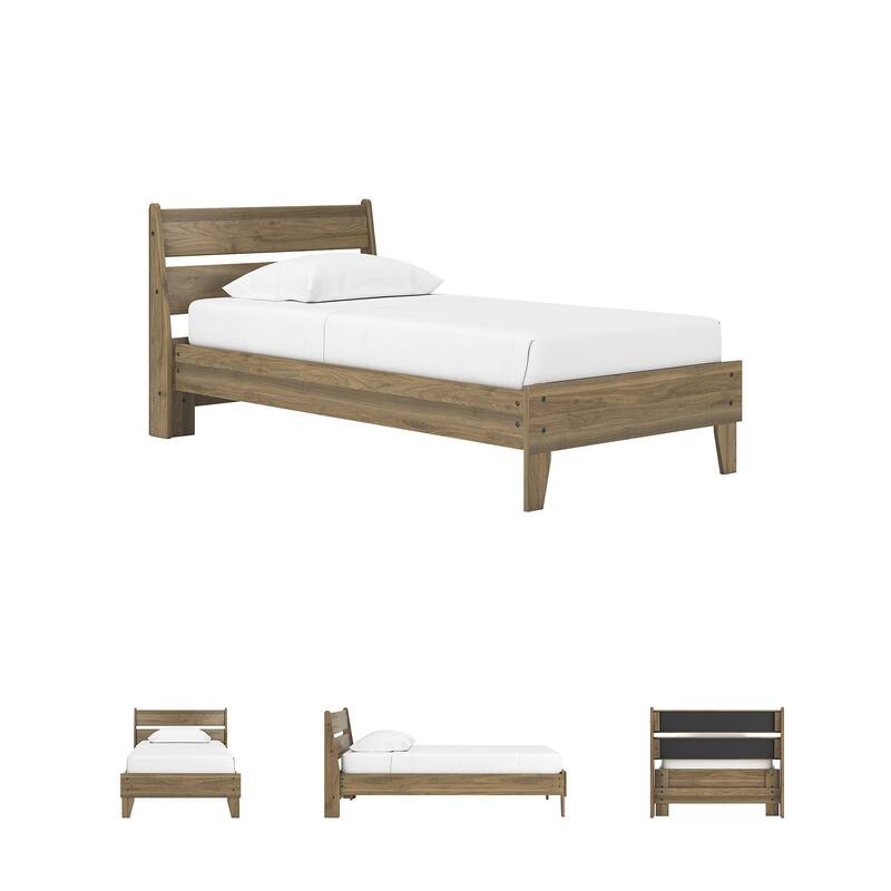 Signature Design by Ashley Deanlow Brown Platform Panel Bed