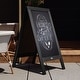 preview thumbnail 93 of 158, Wood A-Frame Magnetic Chalkboard Set-Markers, Stencils, and Magnets