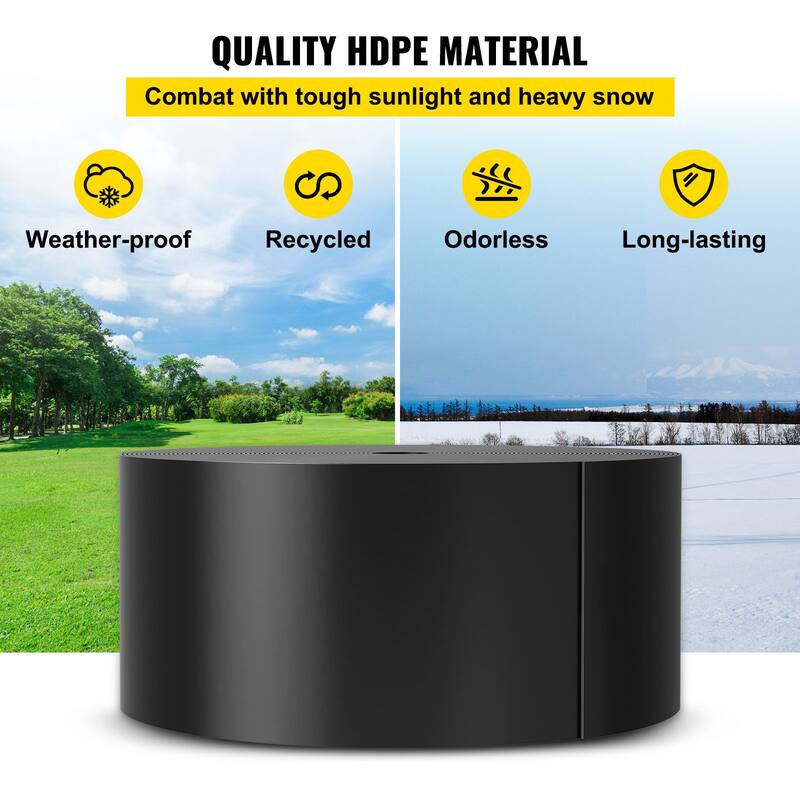 Black HDPE Coiled Terrace Board Flexible Bender Border Ideal for Decorated Garden or Landscaping