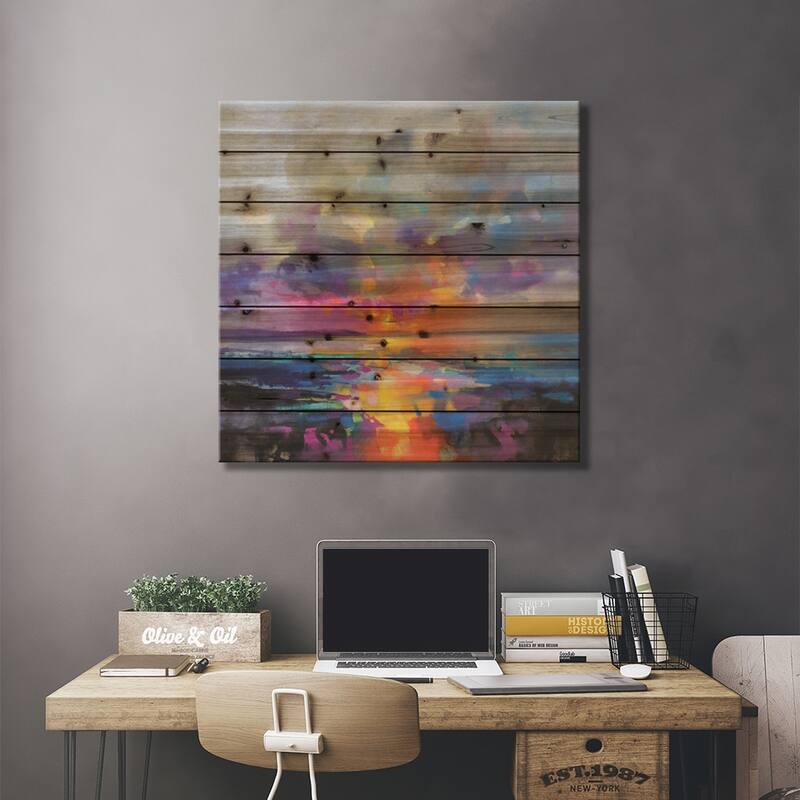 Main Sequence Print On Wood by Scott Naismith - Multi-Color