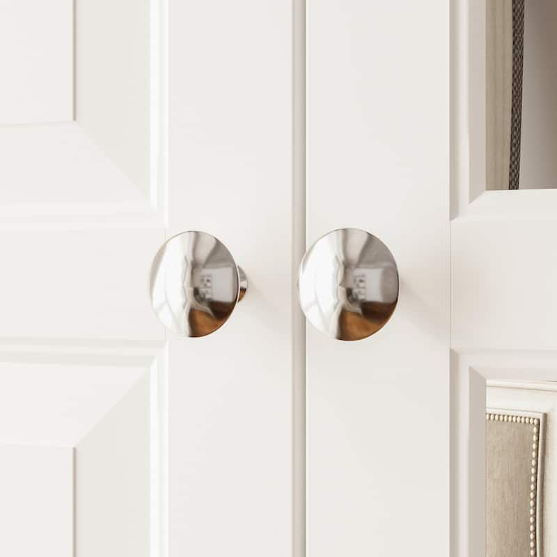 70.9"H White Lacquered Armoires Wardrobes With Mirror Doors