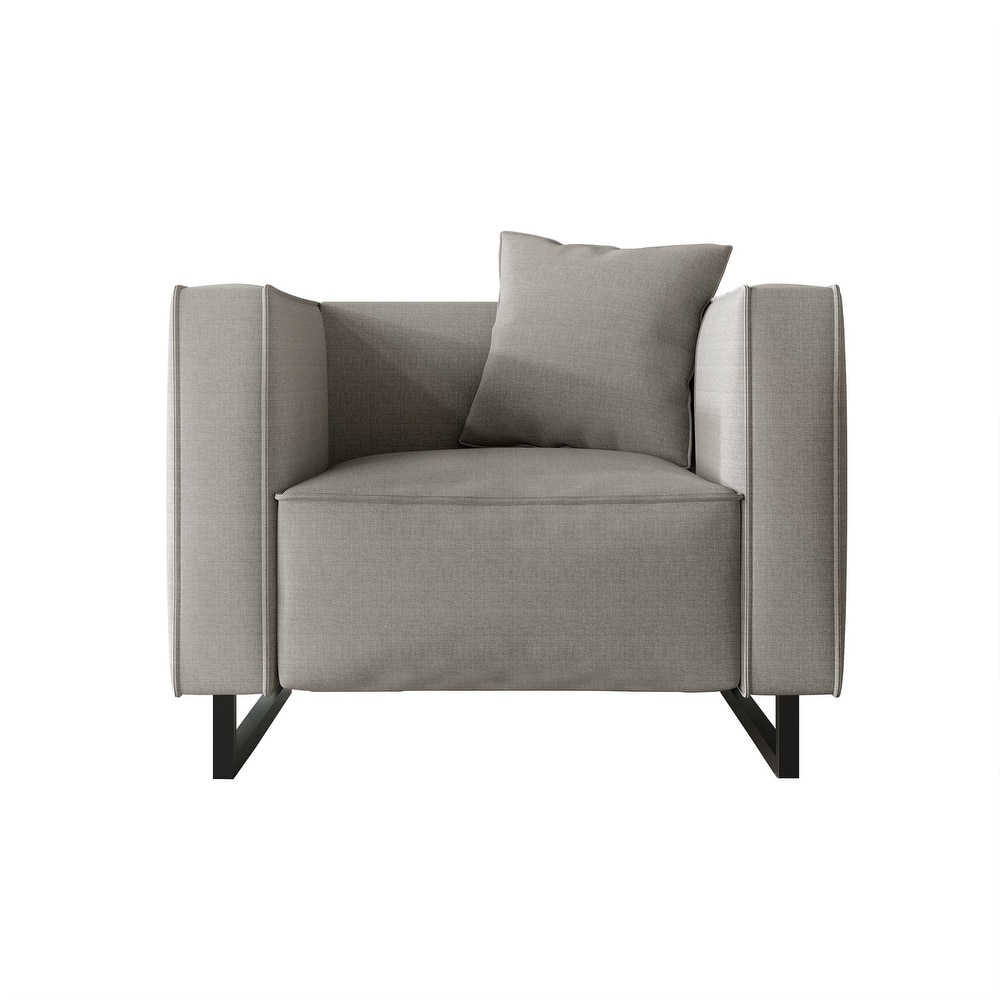 CraftPorch Mid Century Modern 3- Pieces Upholstered Living Room Set