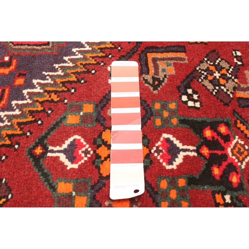 ECARPETGALLERY Hand-knotted Andelz Red Wool Rug - 4'2 x 6'8