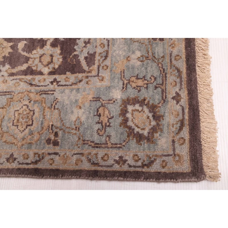 ECARPETGALLERY Hand-knotted Jamshidpour Dark Brown Wool Rug - 4'1 x 5'11