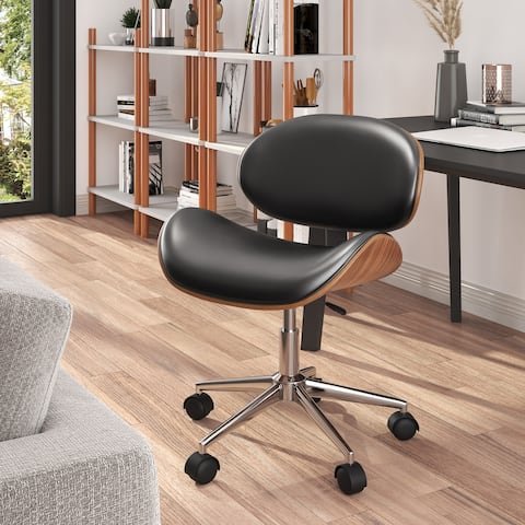 Madonna Mid-century Modern Adjustable Curved Office Chair by Corvus