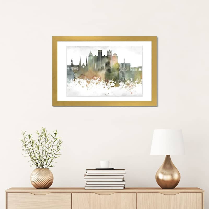 iCanvas "Detroit Skyline" by WallDecorAddict