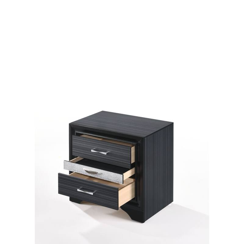 Chic Nightstand with Spacious Drawers and Jewelry Organizer