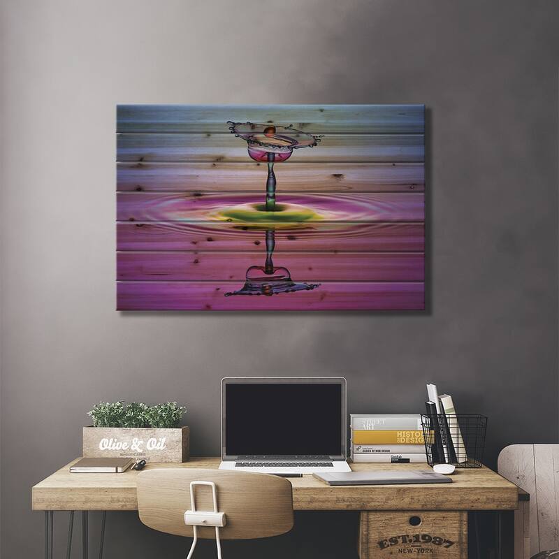 Chalice Colors Full Print On Wood by Muhammad Berkati - Multi-Color