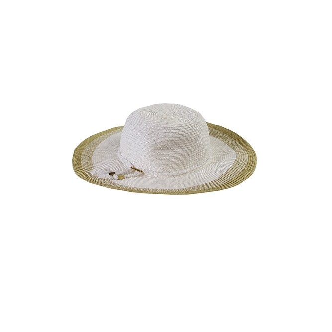 beige floppy hat