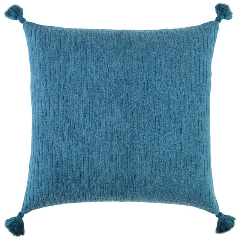 Solid With Tonal Abstract Cotton Pillow Cover