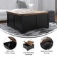 preview thumbnail 14 of 29, Modern Farmhouse Coffee Table with Hidden Interior Storage