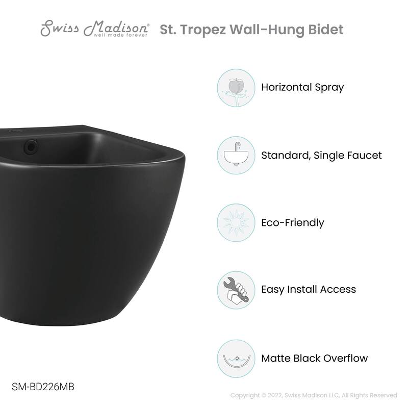 St. Tropez Wall Hung Bidet