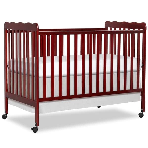 slide 2 of 6, Dream On Me Carson Classic 3 in 1 Convertible Crib Cherry