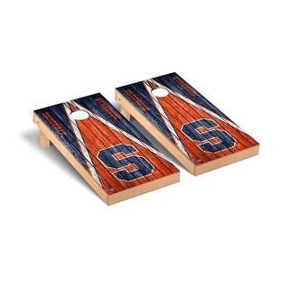 Syracuse Orange Triangle Cornhole Board Set