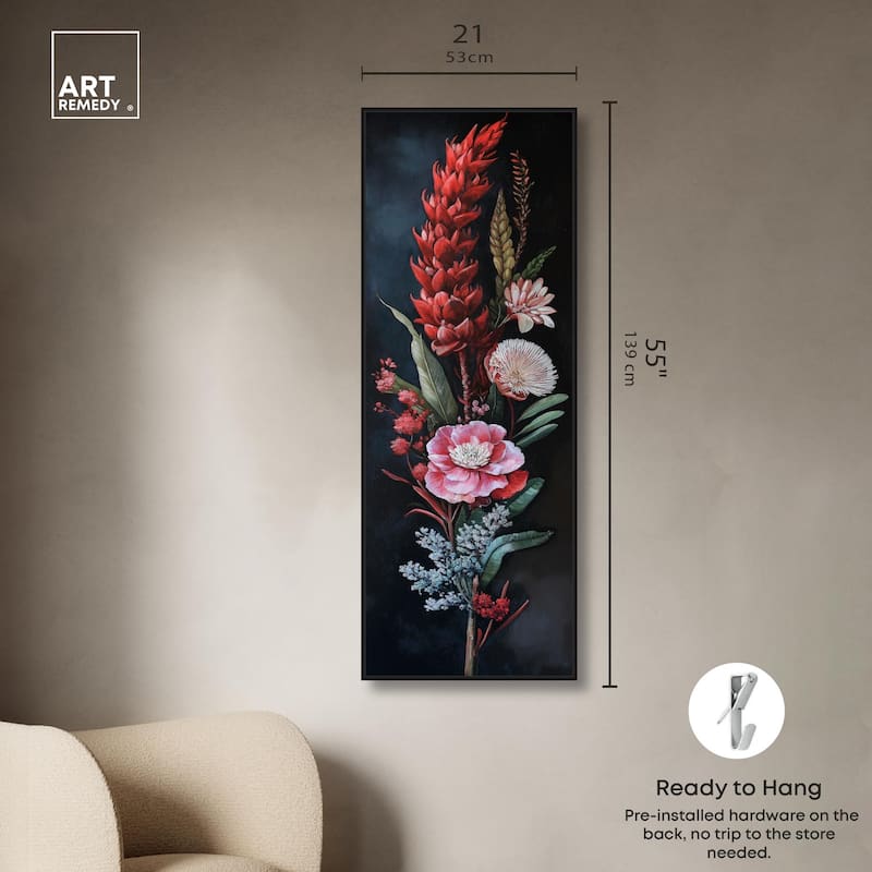 Botanical Rhapsody I Panoramic Canvas by Art Remedy