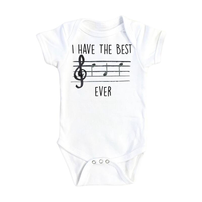 Best Dad Musician - Baby Boy Girl Clothes Infant Bodysuit Funny Cute Newborn - Pink - 0-3M