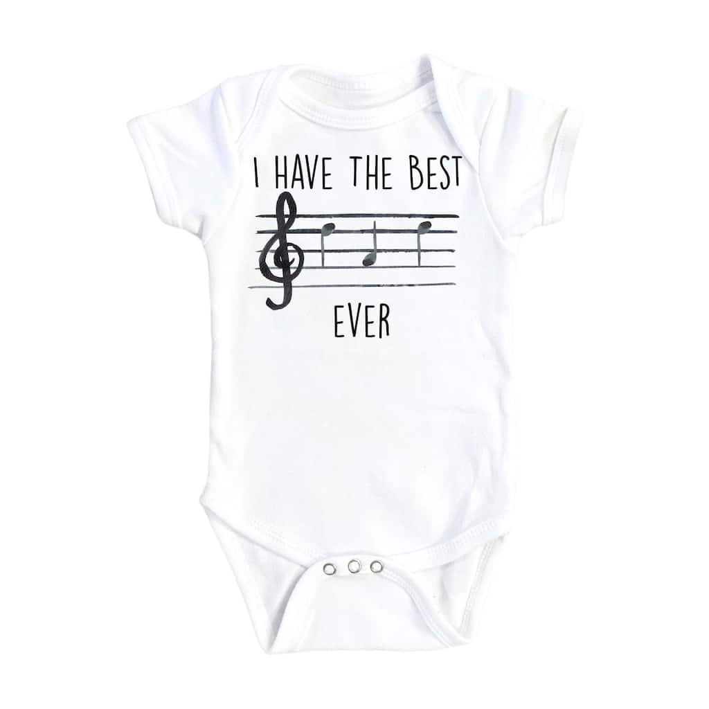 Best Dad Musician - Baby Boy Girl Clothes Infant Bodysuit Funny Cute Newborn