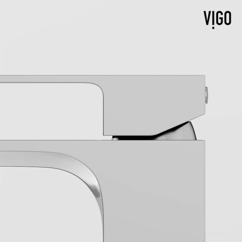 VIGO Dunn 6" H Single Handle Single Hole Bathroom Faucet