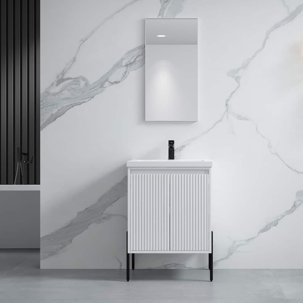 Ripple 24" Bathroom Vanity Kit (Assembly Required)