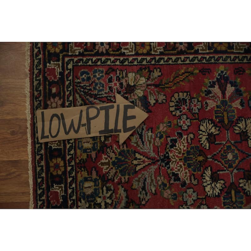 Hand Knotted Oriental 100% Wool Carpet Traditional Floral Red Lilian Area Rug - 2' 8'' X 2' 0''