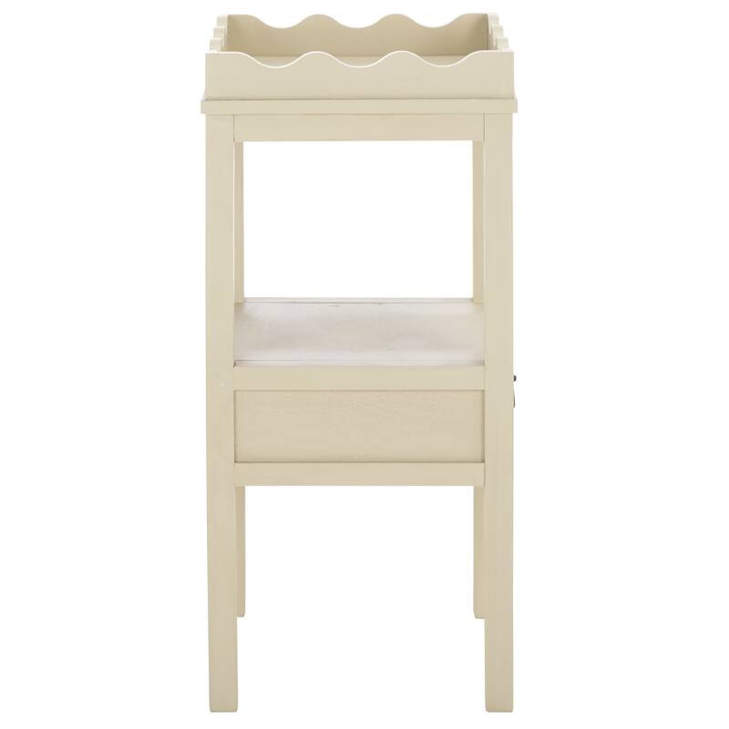 SAFAVIEH Home Darlyn One Drawer Accent Table - 14"W x 13"D x 28"H