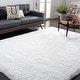 preview thumbnail 8 of 18, SAFAVIEH Polar Shag Bibi Glam Solid 3-inch Extra Thick Rug - White - 5'1" Square