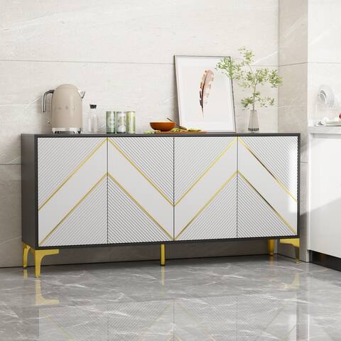 Buffet Cabinet Storage Sideboard Server Cabinet Console Table Cupboard