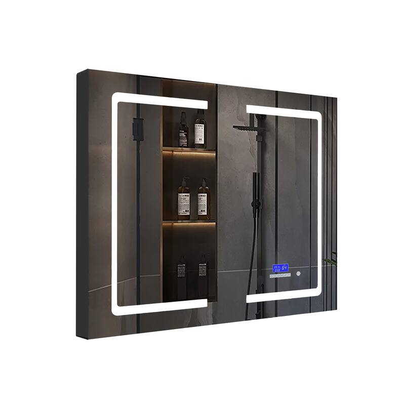 Bracciano 30" Surface-Mount LED Mirror Medicine Cabinet with Defogger