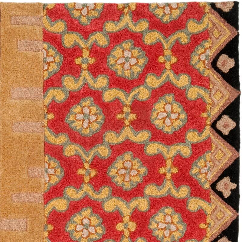 SAFAVIEH Handmade Rodeo Drive Gunjan Mid-Century Modern Abstract Wool Rug