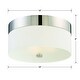 preview thumbnail 3 of 3, Libby Langdon for Crystorama Grayson 3 Light Polished Nickel Ceiling Mount - 16'' W x 8'' H x 16'' D