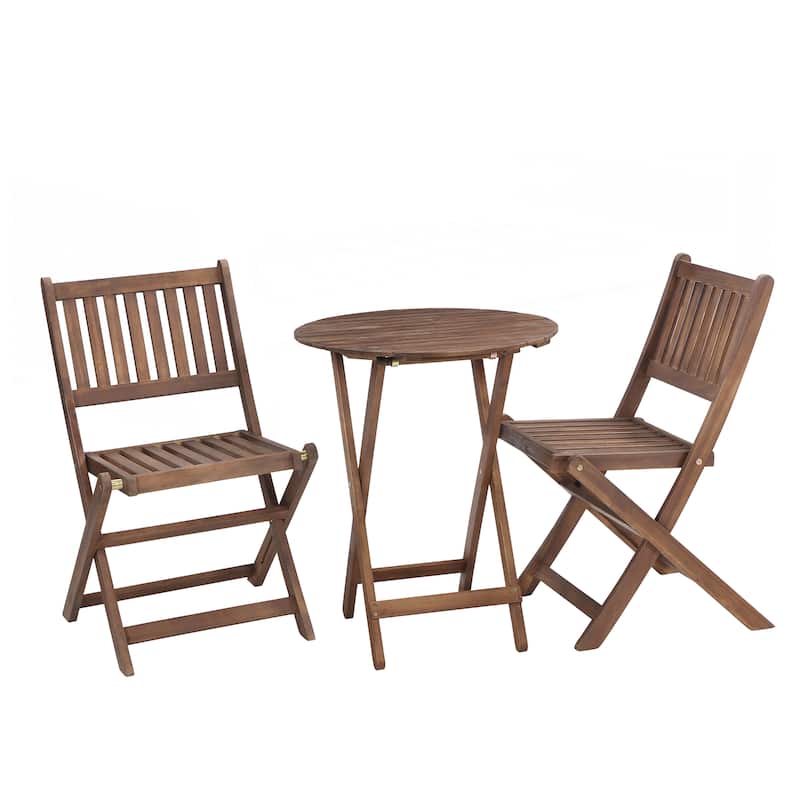 3-Piece Acacia Wood Bistro Set