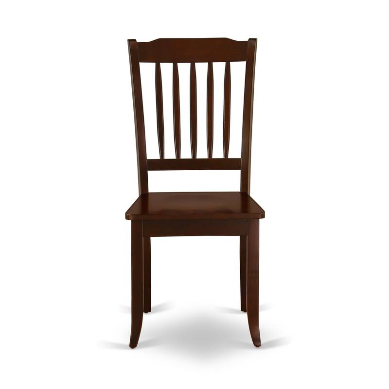 East West Furniture 5 Piece Dining Set Includes a Round Dining Table and 4 Kitchen Chairs, (Finish & Seat Options)