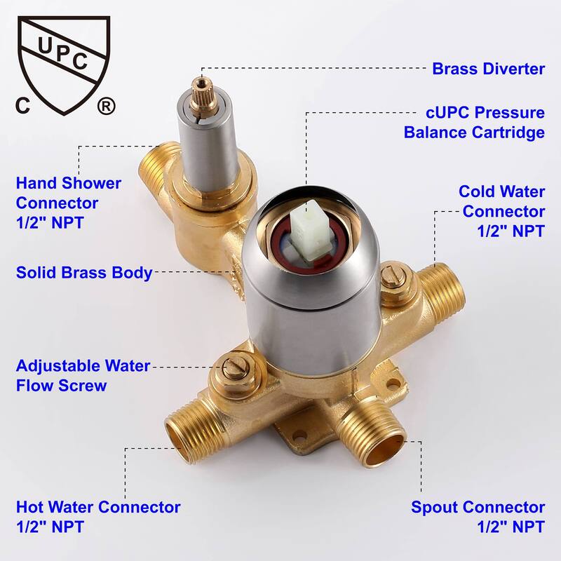 Wall Mounted Tub Faucet With Hand Shower Waterfall Bathtub Faucets Single Handle Tub Filler Set